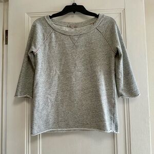 GAP Women's 3/4-Sleeve Boatneck Sweatshirt - Size XS